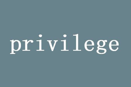 privilege��ʲô�� ��˼����������