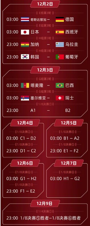 2022世界杯赛程表完整版图片【收藏】 2022世界杯赛程表完整版图片【收藏】
